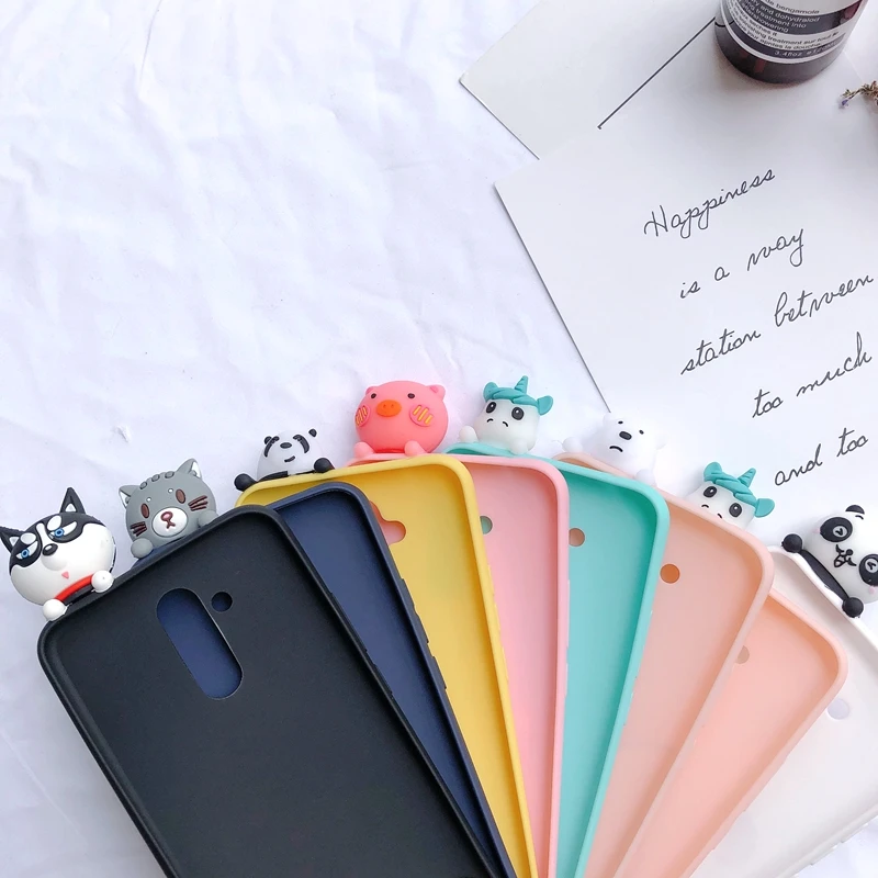 Funda huawei mate 20 Lite чехол etui mate 10 Lite чехол 3D Kawaii Медведь Единорог силиконовый чехол для huawei mate 20 Lite чехол Capa