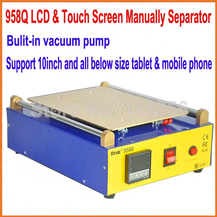 

New 958Q 10 inch for iPad 2 Glass Vacuum LCD Separator Split Screen Repair Machine for Samsung Tablet PC