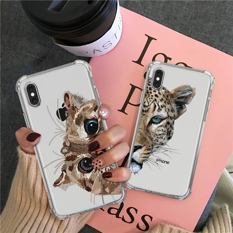 Противоударный милый чехол с подушкой безопасности для iPhone 11 pro max 7 8 6 s plus xs x xr