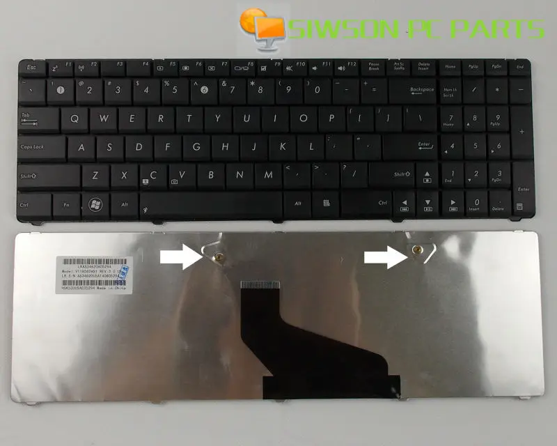New Keyboard US Version For X53B X53T X53BR K53Z K73TA K73T X73B A53U A53E K54C Laptop Black | Компьютеры и офис