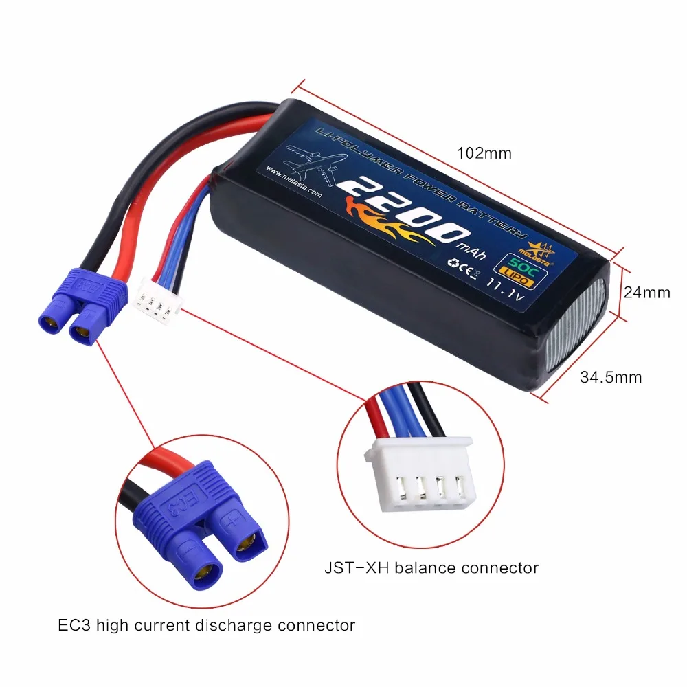 Melasta 3S 2200mAh 11,1 V 50C софткейс LiPo аккумулятор с разъемом EC3 для радиоуправляемого самолета вертолета автомобиля грузовика лодки дрона и FPV