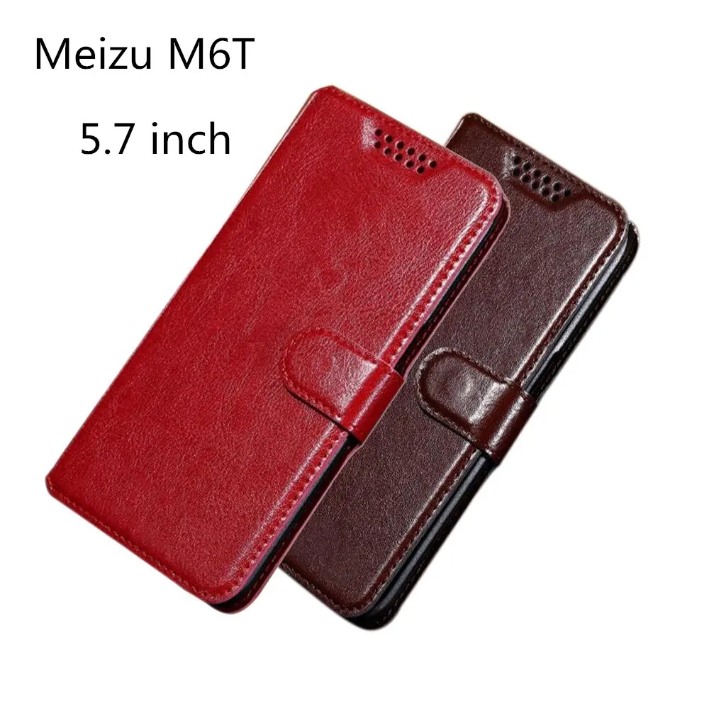 Для Meizu M6T чехол для 5 7 дюймов из искусственной кожи задняя крышка телефона