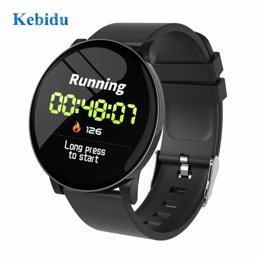 

KEBIDU Smart Watch W8 Heart Rate Monitor Weather Forecast Fitness Watch Blood Pressure Blood oxygen Monitor for Android