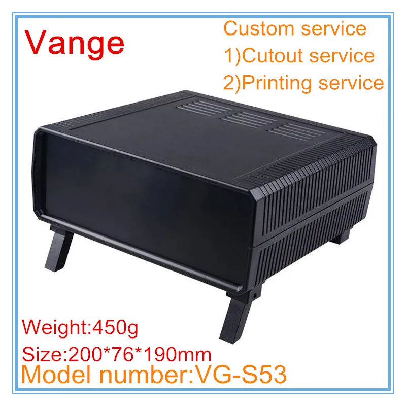 1pcs/lot electronic project chassis box 200*76*190mm IP54 ABS plastic