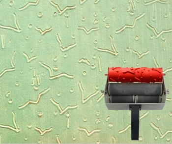 

Art wall print 7 inch patterned roller for wall decorationtextured roller no.018