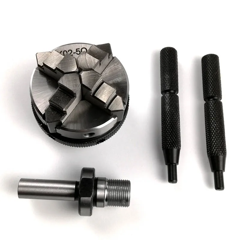 Sanou K0250 4 Jaw Self Centering Lathe Chuck Reversible Jaws+Lock Rod