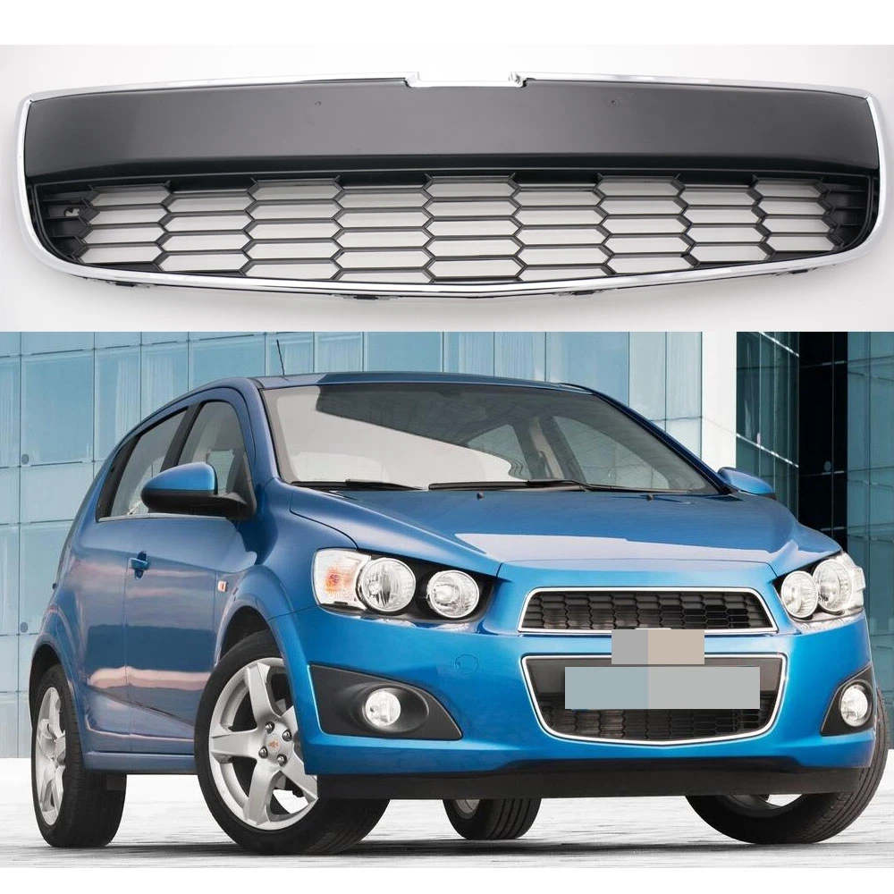 

1Pcs Front Lower Grill Mesh Radiator Grille Insert for Chevrolet Aveo 2011-2016