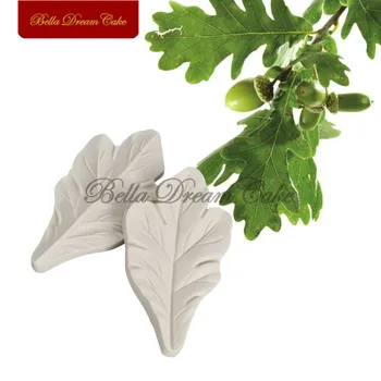 

2pc/set Oak Leaves Veiner Silicone Mold Cake Design Mould Fondant Sugarcraft Molds Cake Decorating Tool Bakeware