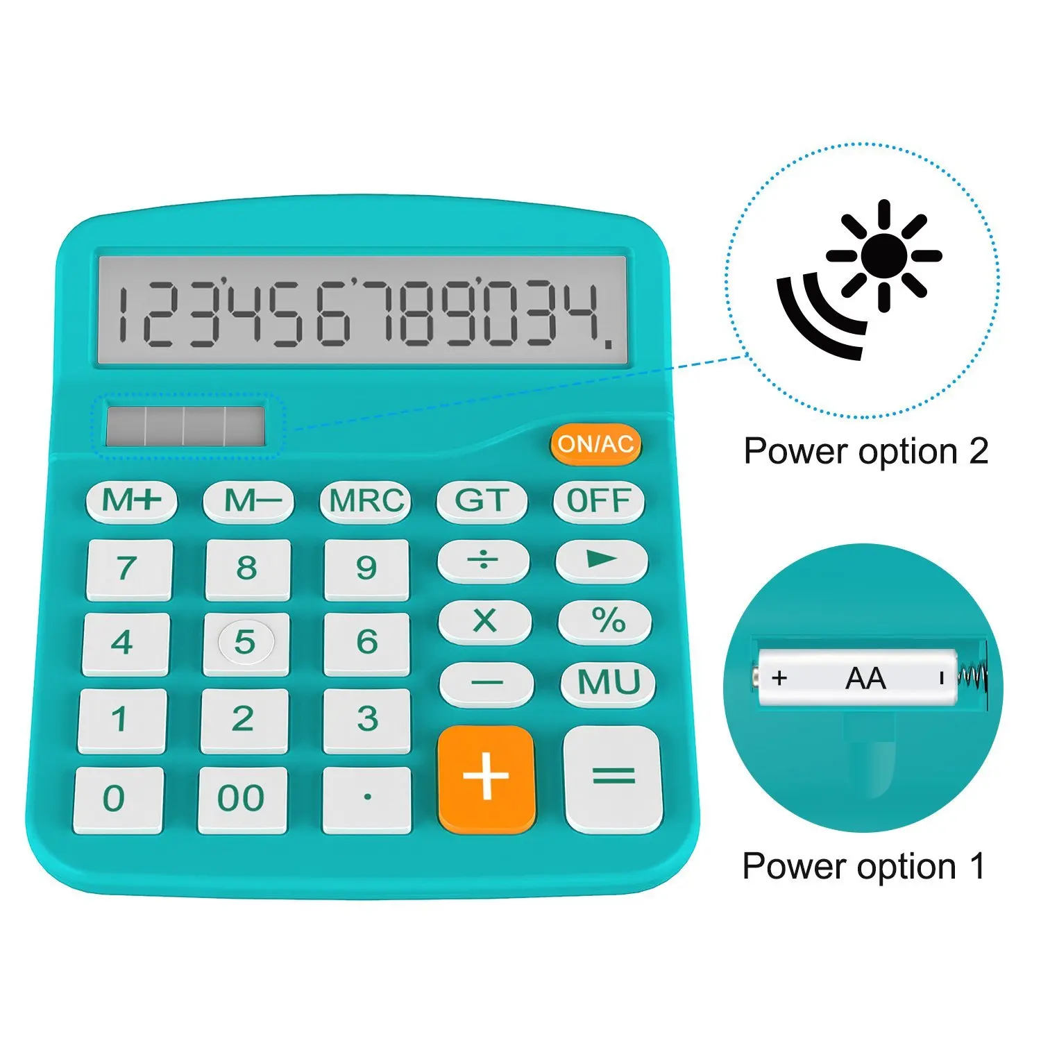 

Calculator Helect Standard Function Desktop Solar Calculator Blue