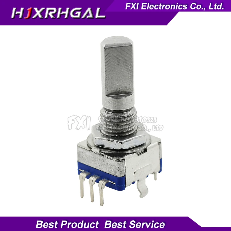 

5PCS Half axis rotary encoder,handle length 20mm code switch/ EC11 / digital potentiometer with switch 5Pin