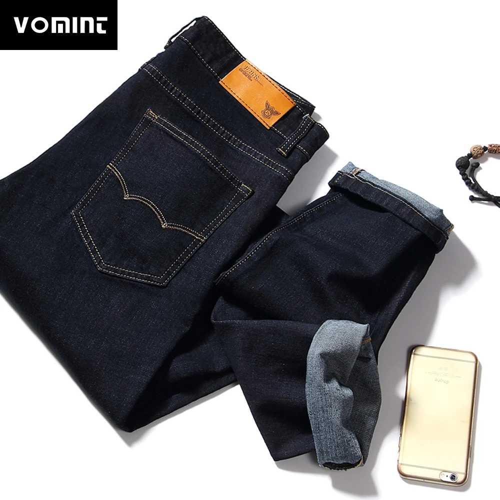 Vomint новинка 2019 осенние мужские обтягивающие джинсы тонкие обычные вареные
