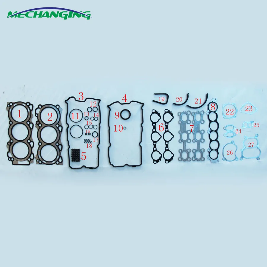 

FOR NISSAN MURANO FOR RENAULT VEL SATIS V4Y715 VQ35DE Engine Parts Full Set Automotive Spare Parts Engine Gasket