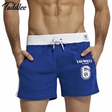 Бренд Taddlee Мужские Шорты Свободного Покроя Брюки Свободного Покроя Средняя Длина Мужские Шорты Тренировочные Брюки Фитнес Мужские Тренировочные Хлопковые Шорты