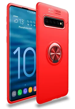 

Stand case Silicone with Ring for Samsung Galaxy S10 Plus Red