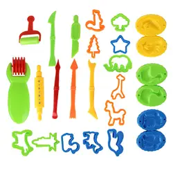 1 компл.. пластик играть тесто инструменты набор игрушек развивающие красочные ine моделирование формы комплект глины слизь игрушечные