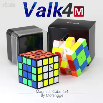 

Valk4M Valk4 M Magnetic Cube 4x4 Speed magic Speed Cube 4x4x4 Strong Magnet Cubo Magico Qiyi Valk 4 Magnets Puzzle Children Toys