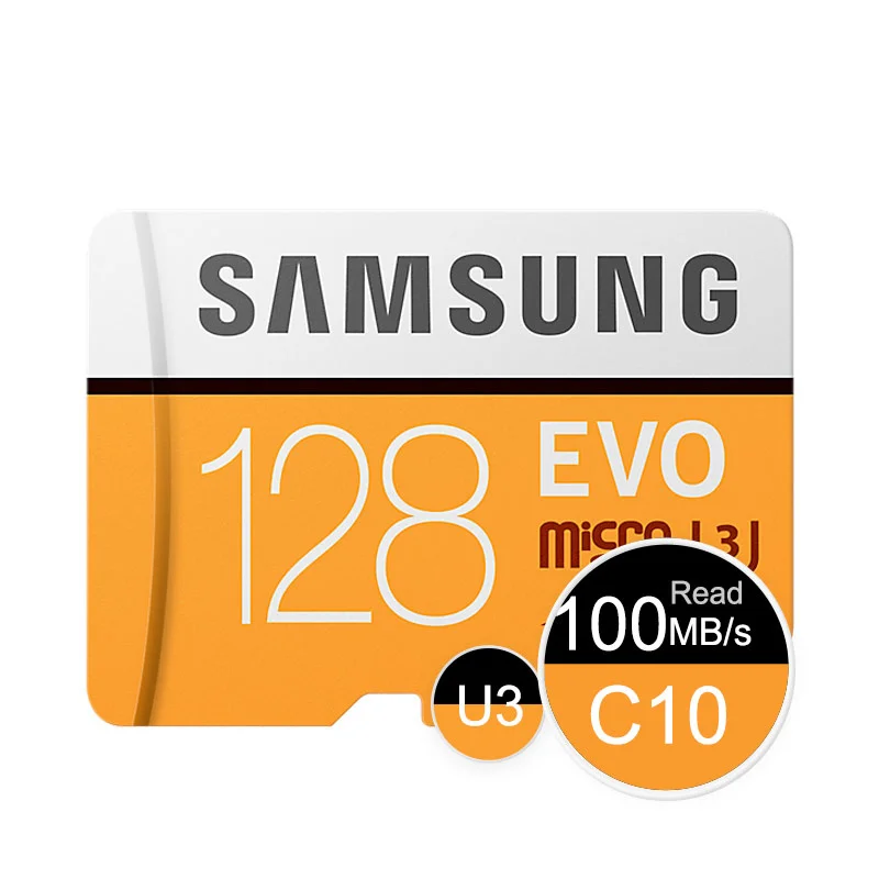 SAMSUNG EVO емкостью 64 Гб U3 слот для карт памяти Class10 Micro SD TF/SD карты C10 R100MB/S MicroSD XC UHS-1 Поддержка 4 K UItra HD