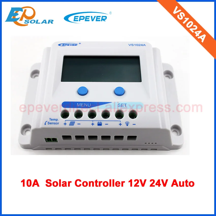 

10A 10amp 12V/24V work pwm EPsolar Solar Panel Battery Regulator Charge Controller VS1024A