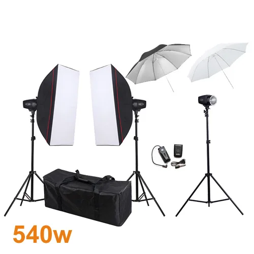 Photography Studio Flash Lighting Kits 540ws Mini Flash Monolight
