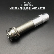 Гитарный звукосниматель Endpin Jack штепсельные розетки с крышкой 3 зубец хромированный с резьбой Cycinder длинный гитарный Бас выход Jack Горячий