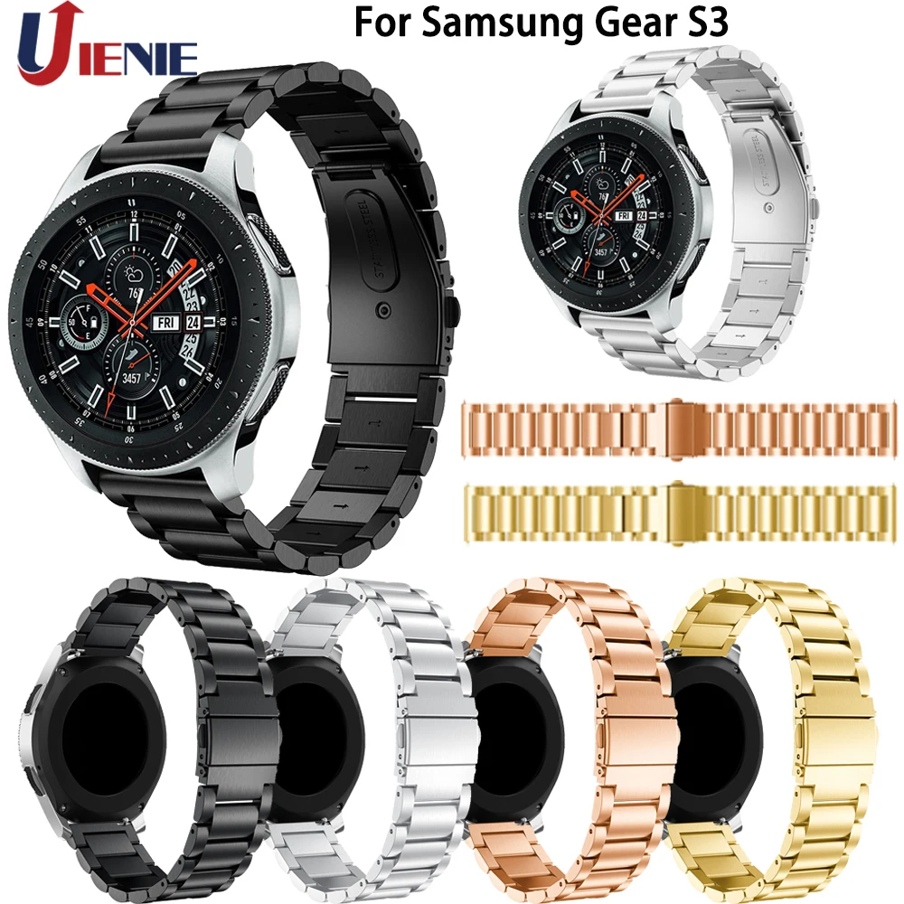 Watchband Strap for Samsung Gear S3/ Galaxy Watch 46mm Smart Watch Band 22mm Stainless Steel Bracelet for Huawei Watch GT 2 Watchband Strap for Samsung Gear S3/ Galaxy Watch 46mm Smart Watch Band 22mm Stainless Steel Bracelet for Huawei Watch GT 2