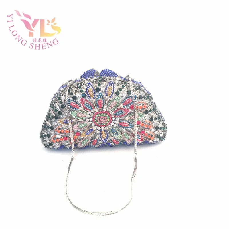 

Women Crystal Clutch Bag High Quality Hollow Evening Bags HandbagS Famous Brands YLS-F73