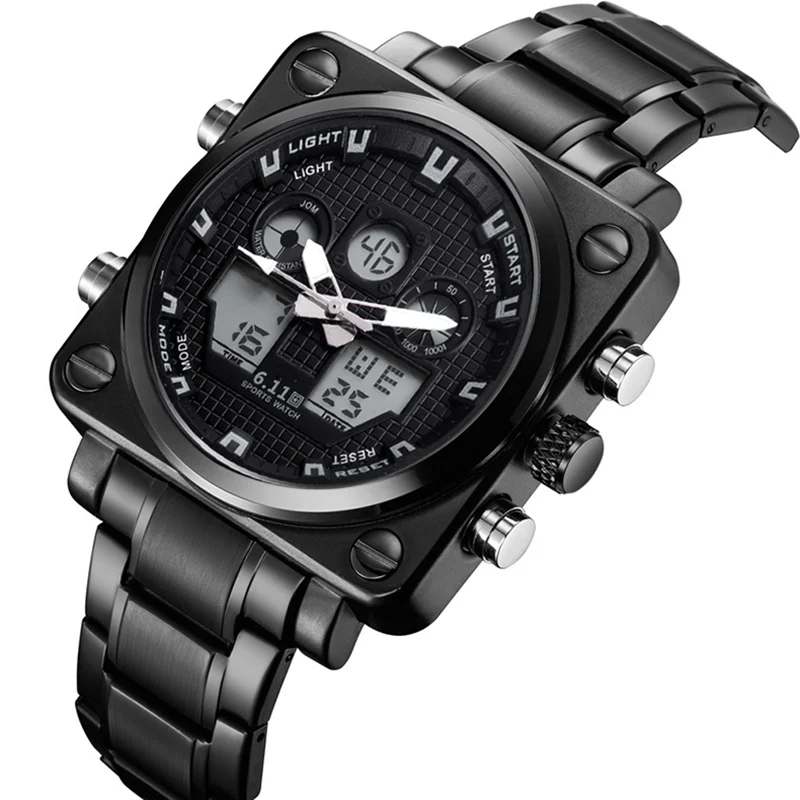 

Top Luxury Brand Men Fashion Sports Watches Men's Quartz LED Clock Man Army Military Digital Wrist Watch Waterproof Reloj Hombre