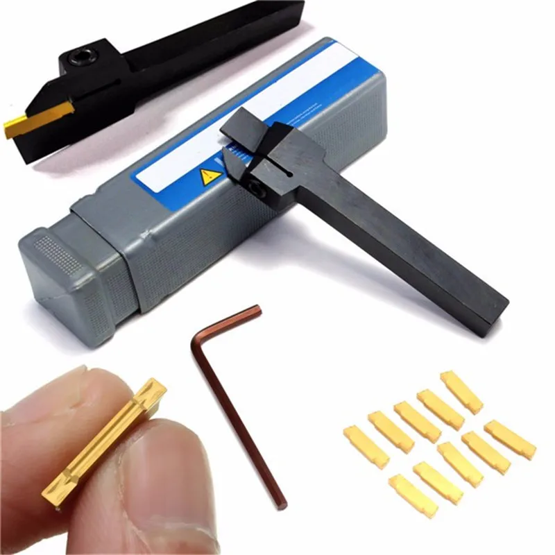 Prezzo MGEHR 1010 2 10x10x100mm Scanalatura Portautensili Con 10pcs MGMN200 Lama Inserto Per 2 millimetri di Taglio e Chiave Per Tornio Utensili di Tornitura