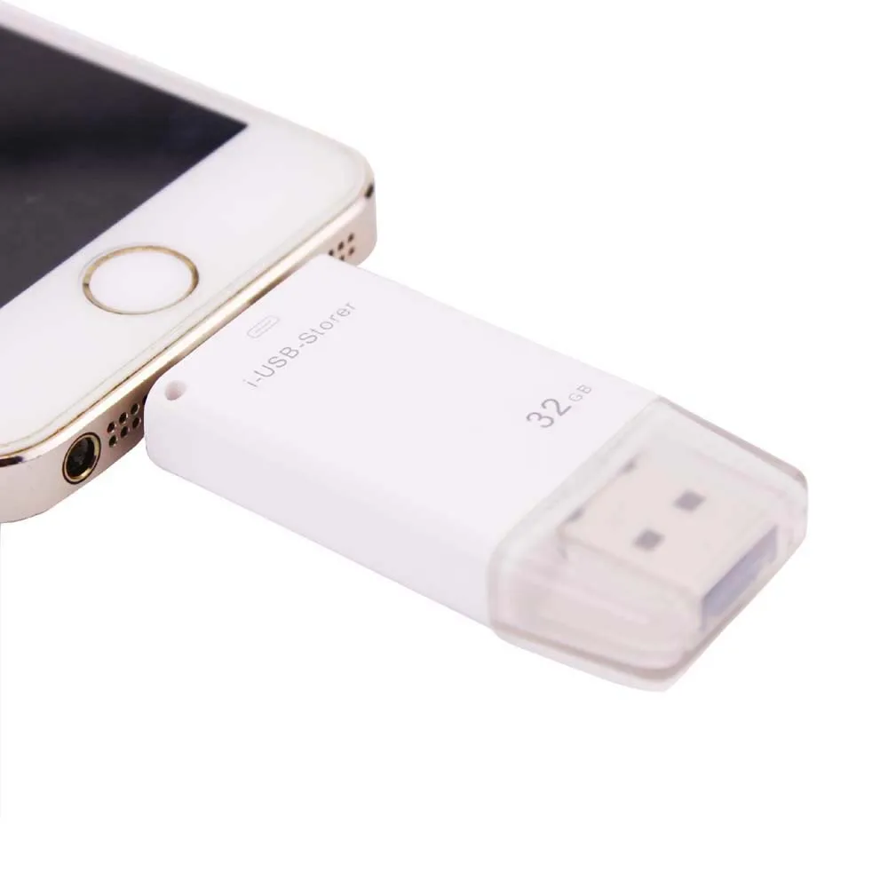 USB флеш-накопитель для iPhone 6 6plus 5 5s ipad металлическая ручка-накопитель карта памяти двойной мобильный Otg Micro 8 ГБ 16 ГБ 32 ГБ 64 Гб флешка