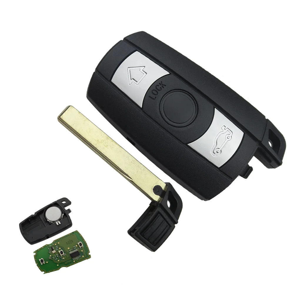 OkeyTech 3 кнопки 315 МГц 433 868 для BMW 5 серии X1 X6 Z4 CAS3 ID46 PCF7945 чип Автомобильный пульт