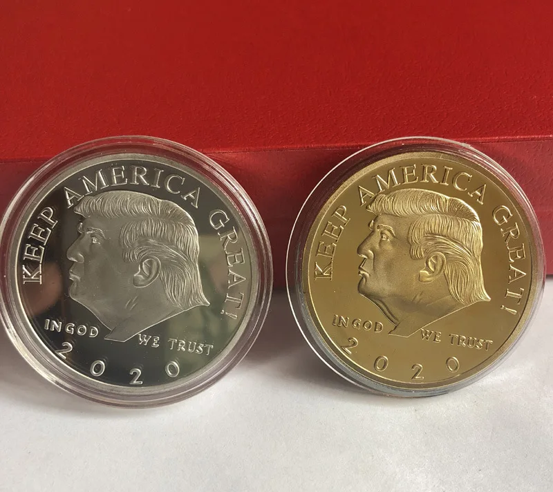 Donald Trump Silver and Gold Coins Commander In Chief Keep America Great 2020