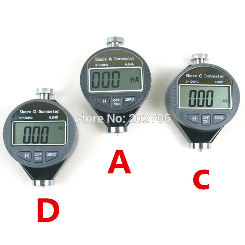 Портативный резиновый Измеритель Твердости Shore Durometer 0 ~ 100HA|shore a durometer|shore durometerhardness