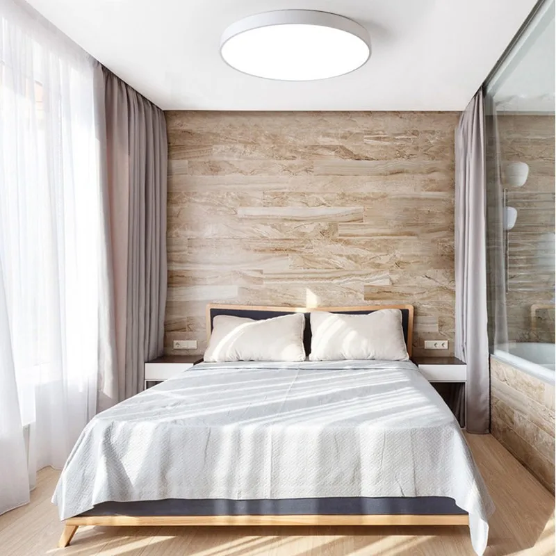

LED Ceiling Lights for Bedroom remote control lamp 6cm ceiling lamp for three color temperature modern house lighting fixture