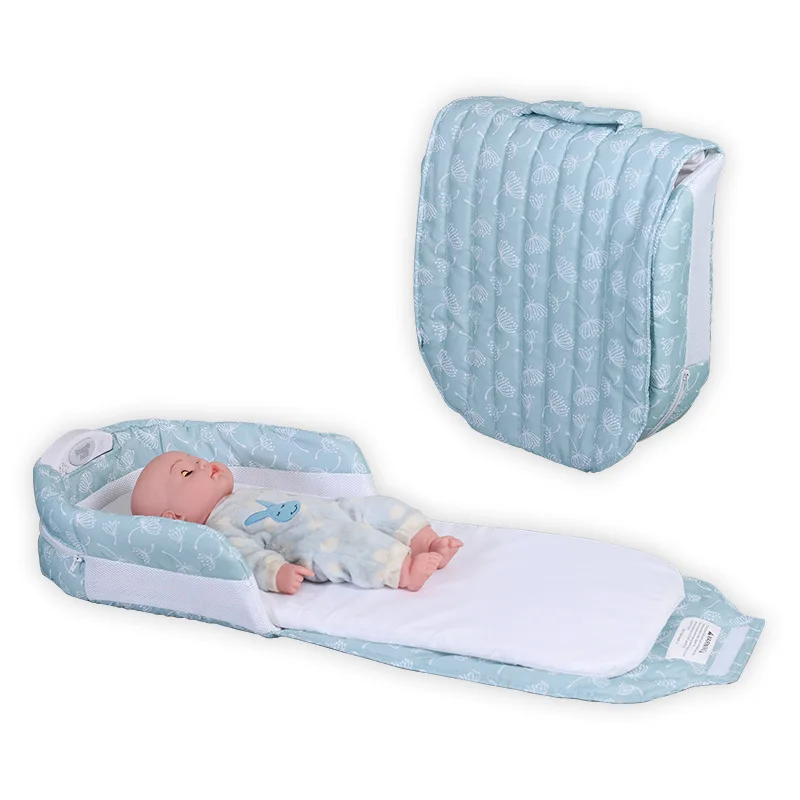 

portable folding baby Crib bed multi-function newborn diaper pack portable sleeping kid bed mattress
