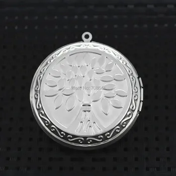 

Stainless Steel SUS Round Photo Locket Pendant European Charms DIY Findings Settings 45x48mm
