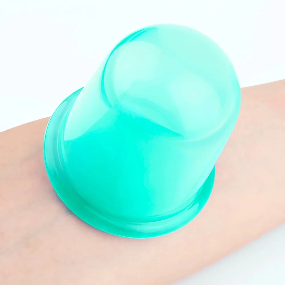 4 pcs/set Silicone Cupping Cup Vacuum Cans Eye Neck Face Body Back Massage Anti-cellulite Massager Facial Care Tools Suction Cup