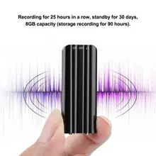 8 Гб Диктофон мини скрытый звук один клик записывающая ручка mp3-плеер с задней клипсой поддержка воспроизведения MP3 WMA/WAV