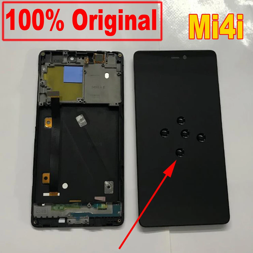Xiao mi 4i mi 4i mi 4i M4i ЖК-дисплей сенсорный экран дигитайзер в сборе сенсор с заменой рамки без битых пикселей