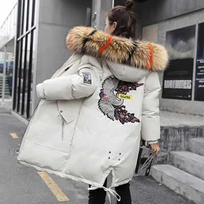 Beste Nieuwe arkas mujer 2019 Vrouwen Winterjassen Lange Katoenen Casual Fur Hooded Jassen Vrouwen Warm Winter Parka Vrouwelijke Jas Jas