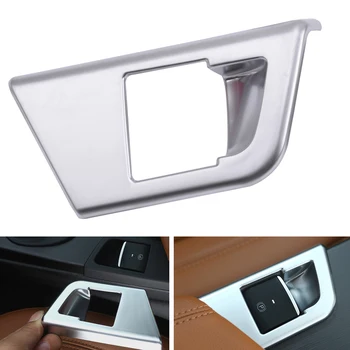 

DWCX Fashion Car ABS Chrome Plated Interior Silver Electronic Handbrake Cover Trim 12 x 5.9 x 1.8cm for Alfa Romeo Giulia 2017
