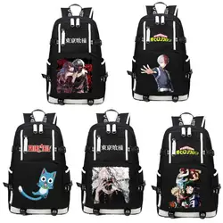 Токио вурдалак Kaneki Кен/Fairy Tail/мой герой Академии мультфильма рюкзак школьные сумки ноутбук плечи сумки рюкзак для путешествий сумки