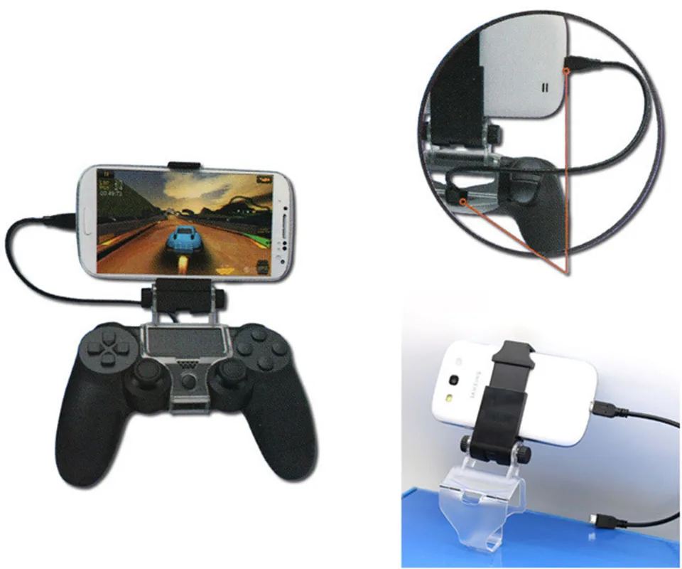 Аксессуары для PS4, зажим для смартфона, подставка, кронштейн для playstation 4/Slim/Pro Dualshock 4, держатель контроллера, джойстик, крепление для PS4