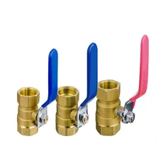 High quality Brass water valve switch Gas Fuel Line Shut-off Ball Valve Pipe Fittings Faucet Accessories