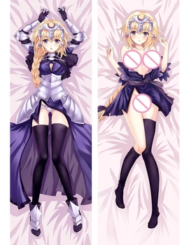 

2017 update Japan Anime pillowcase Fate/Grand Order FGO Jeanne d'Arc Ruler Black saber Dakimakura Hugging Body Pillow Case cover