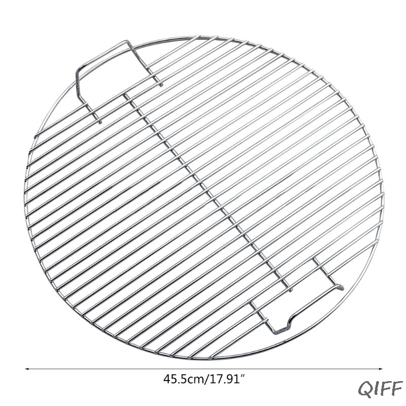 Круглая антипригарная жаростойкая сетка из нержавеющей стали для барбекю, сетка для гриля, сетка для кухни, инструмент для приготовления пищи на открытом воздухе и кемпинга