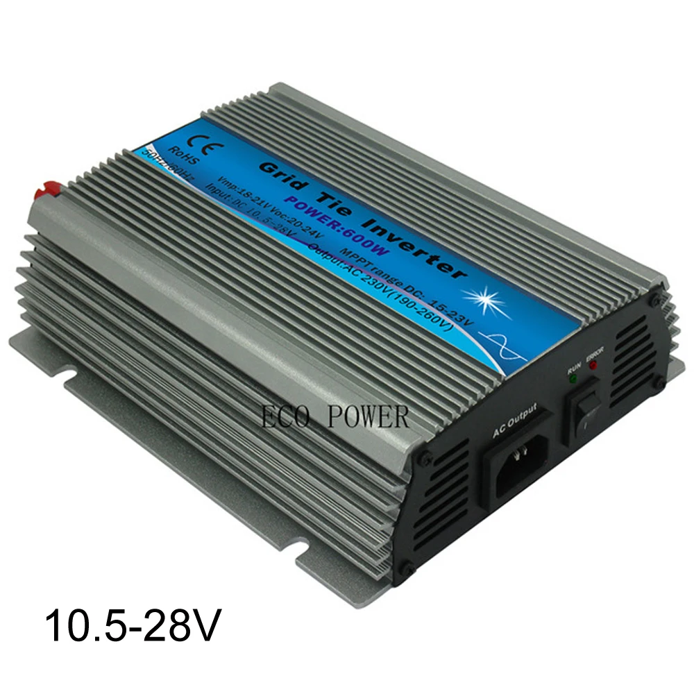 600W инвертор с чистым синусом сетевой Инвертор солнечной энергии 10 5 28V DC 120/230V AC