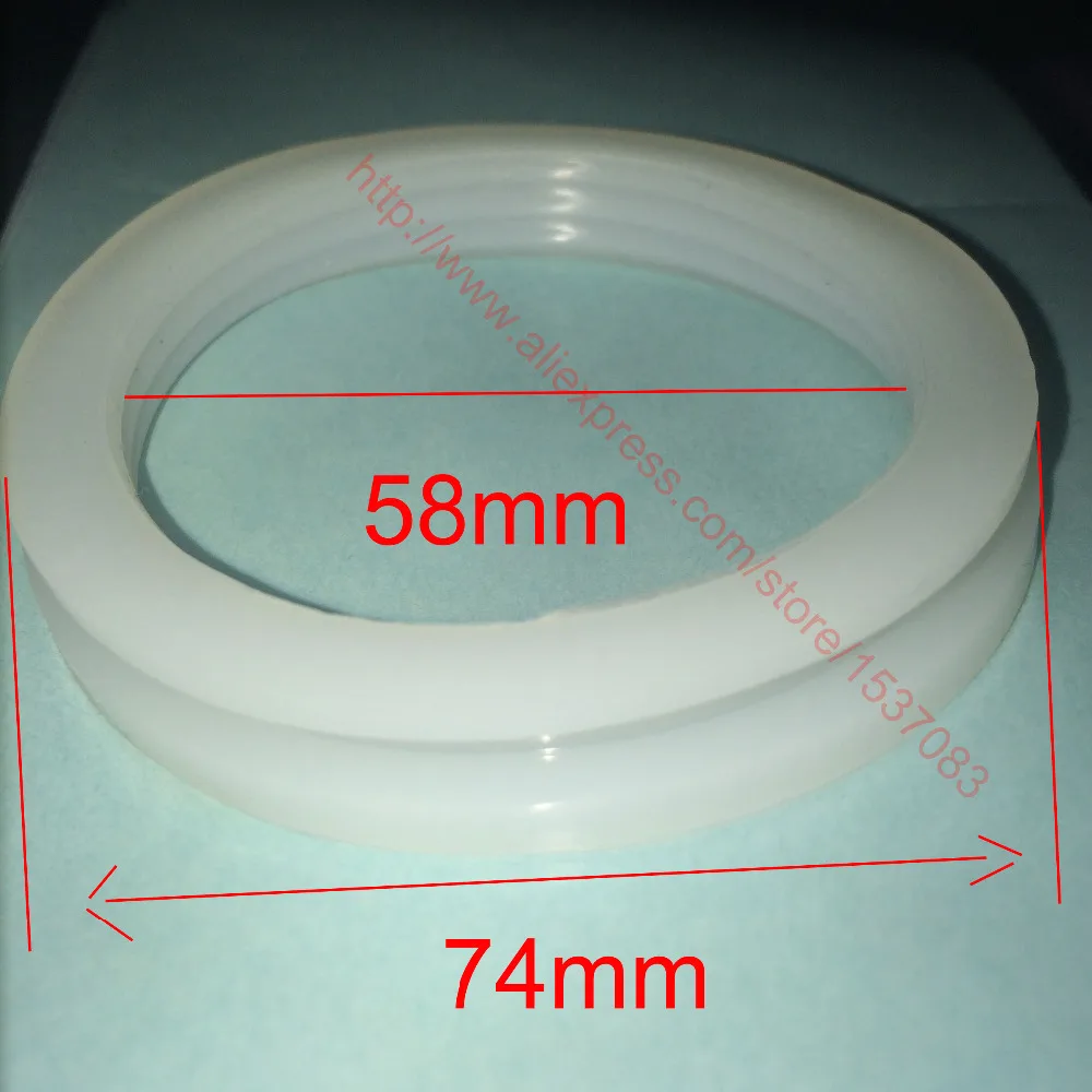 Gaxeta interna do anel da selagem do silicone do diâmetro de 58mm para o tubo de vácuo solar do calefator de água