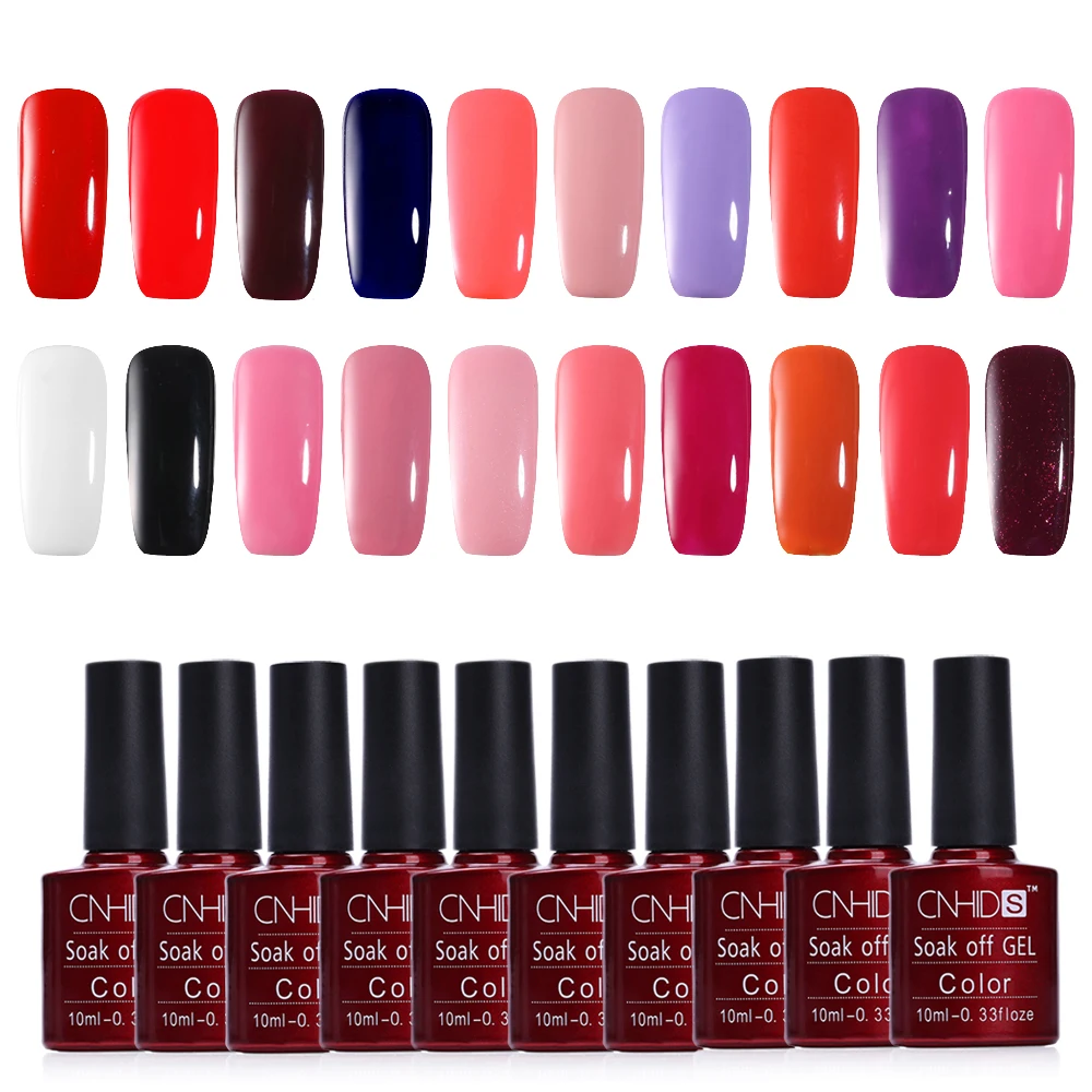 

10pcs/lot Nail Gel Polish UV&LED Lamp Shining Colorful 132 Colors Long Lasting Soak off Varnish Cheap Manicure Art Set Nail Art
