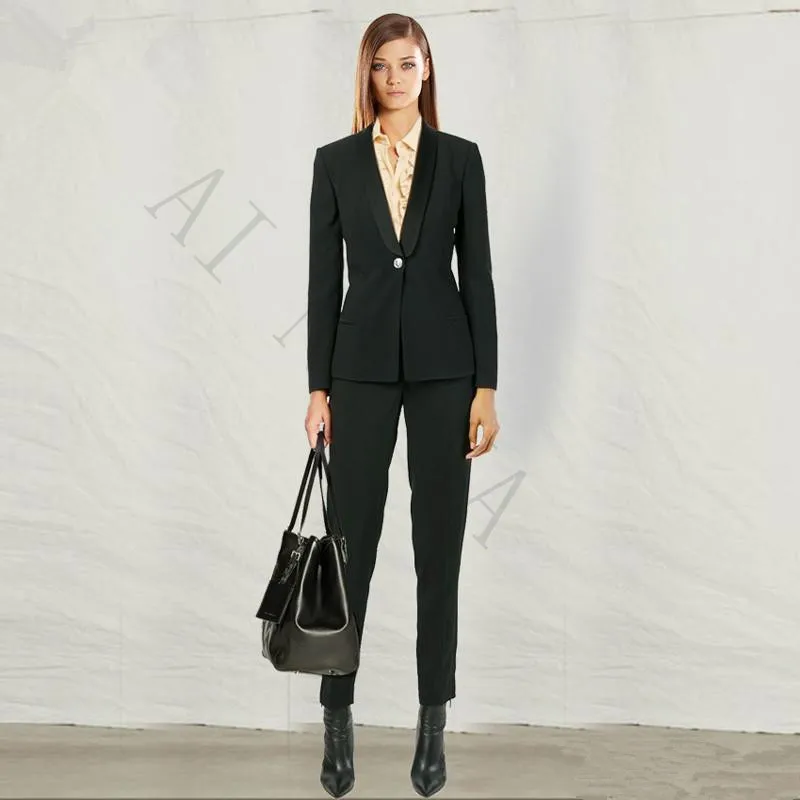 Autunno Inverno Professionale Tailleur Pantalone Con Giacche E Pantaloni  Ufficio Uniforme Signore Donne D'affari Abiti Pant Pantaloni Femminili|pant  suits|women's business pant suitswomen pant suits - AliExpress