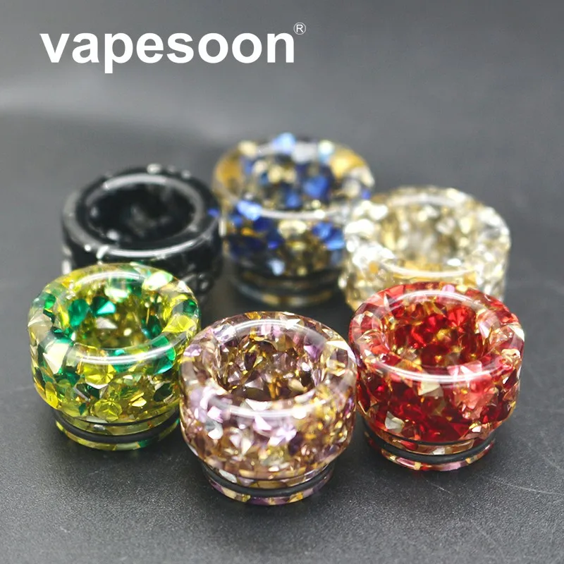 

20pcs/lot Authentic Vapesoon Newest 810 Crystal Drip Tip For Goon 528 TFV12 Prince Resa IJUST 3 MANTA Reload TFV8 BIG BABY etc